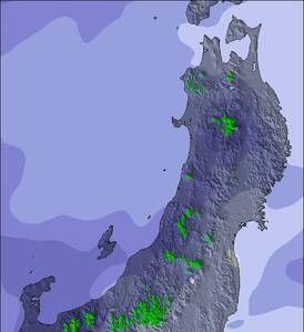 Northern Honshu Mapa de Neve (3 dias)