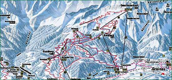 Grainau Piste / Trail Map