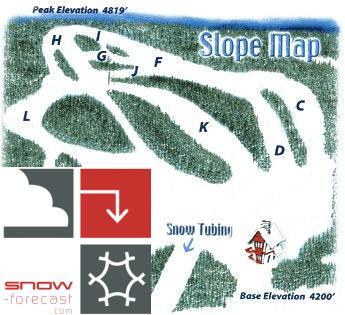 Hawksnest Piste / Trail Map