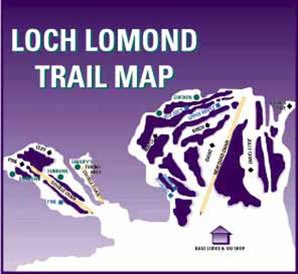 Loch Lomond Ski Area Piste / Trail Map
