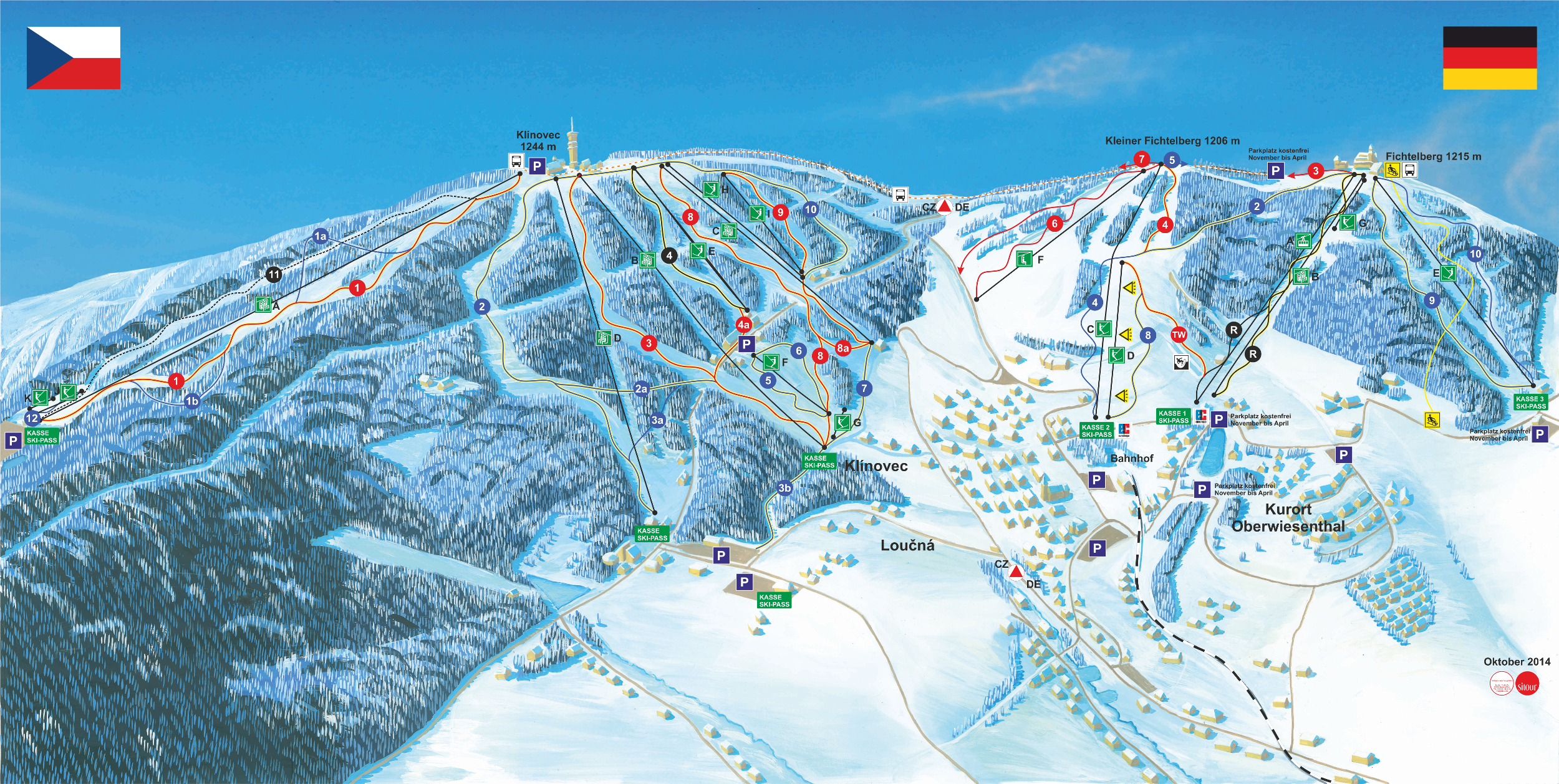 Oberwiesenthal Piste / Trail Map