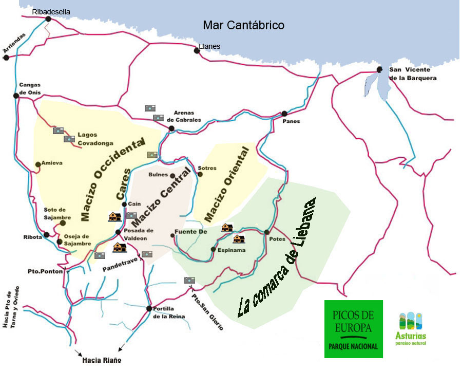 Picos De Europa Piste / Trail Map
