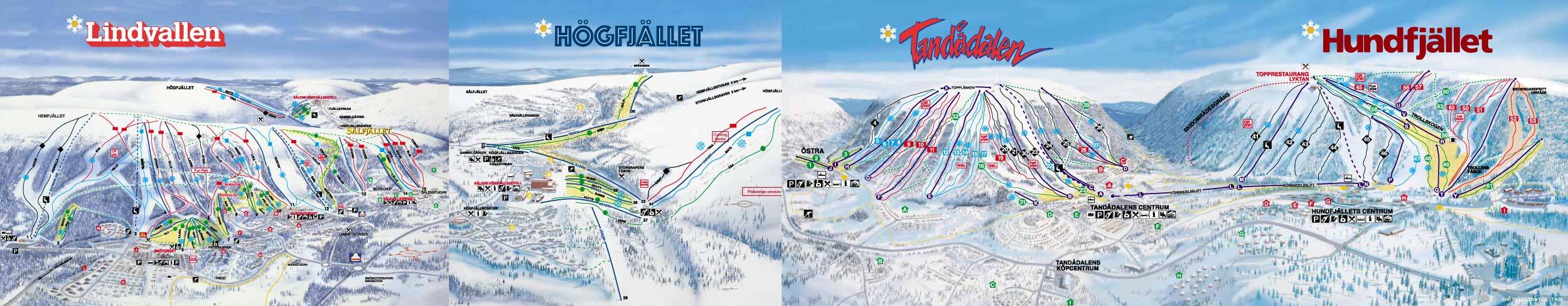 Sälen Piste / Trail Map