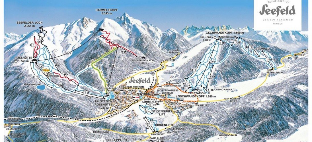 Seefeld Piste / Trail Map