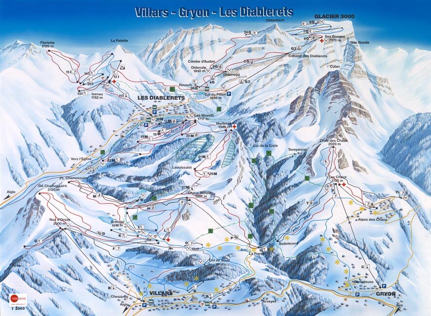 Villars Piste / Trail Map