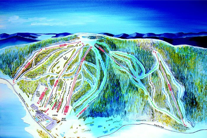 Wisp Piste / Trail Map