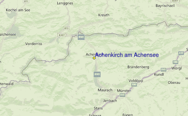 Achenkirch am Achensee Location Map