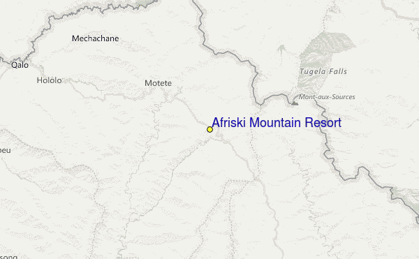 Afriski Mountain Resort Location Map
