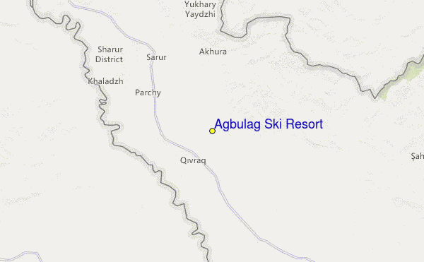 Agbulag Ski Resort Location Map