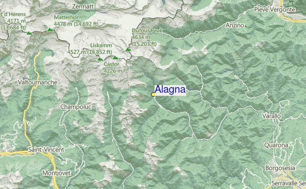 Alagna Location Map