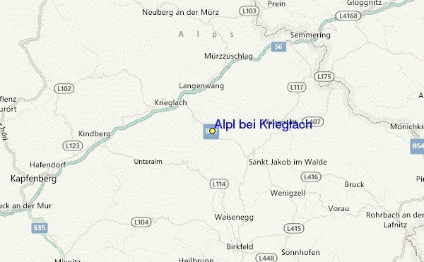 Alpl bei Krieglach Location Map