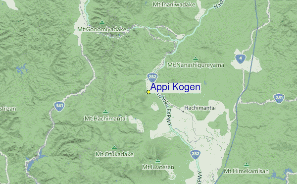 Appi Kogen Location Map