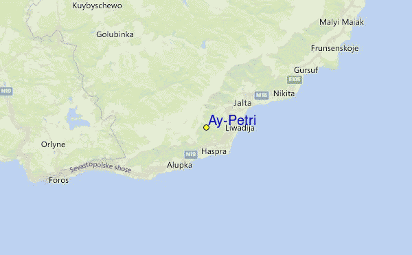 Ay-Petri Location Map