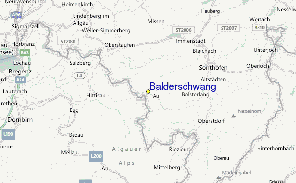 Balderschwang Location Map
