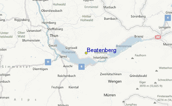Beatenberg Location Map