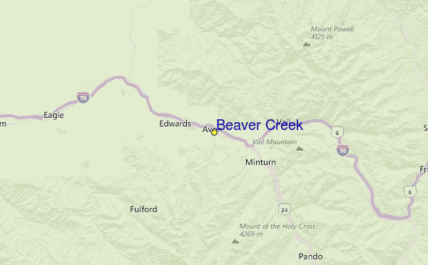 Beaver Creek Location Map