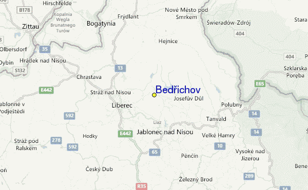 Bedřichov Location Map