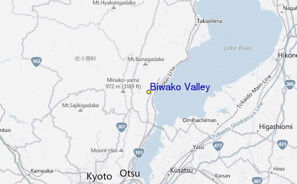 Biwako Valley Location Map