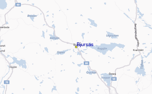 Bjursås Location Map