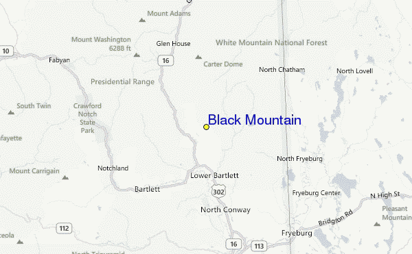 Black Mountain Location Map