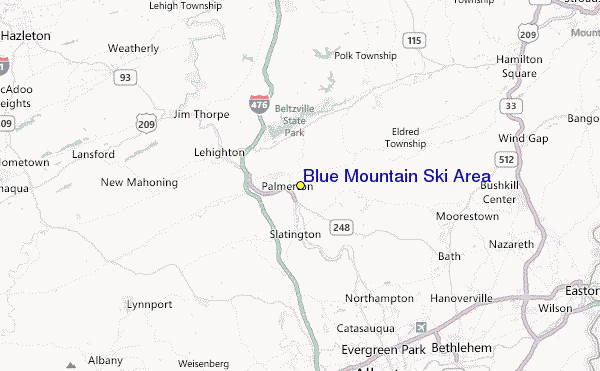 Blue Mountain Resort Location Map