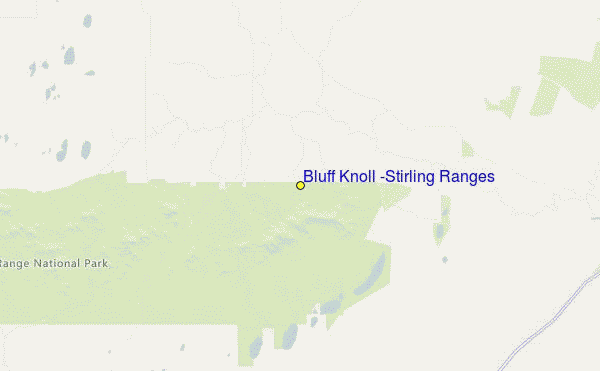 Bluff Knoll (Stirling Ranges) Location Map