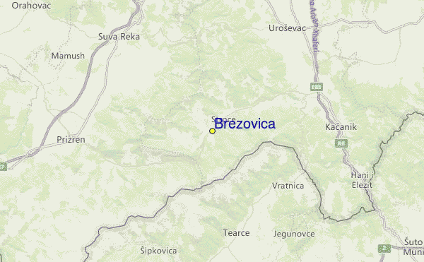 Brezovica Location Map