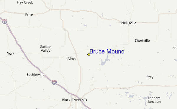Bruce Mound Location Map