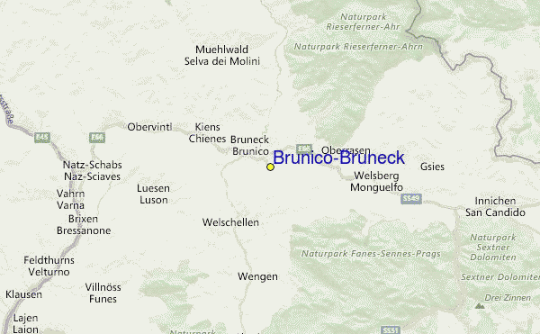 Brunico/Bruneck Location Map