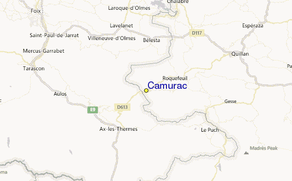 Camurac Location Map