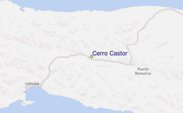 Cerro Castor Location Map