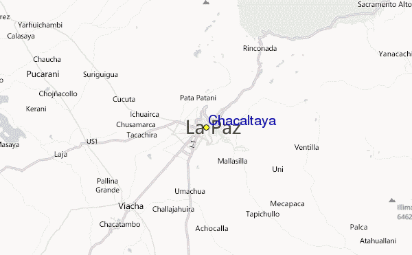 Chacaltaya Location Map