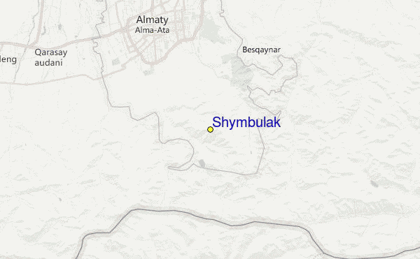 Shymbulak Location Map