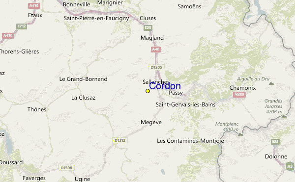 Cordon Location Map