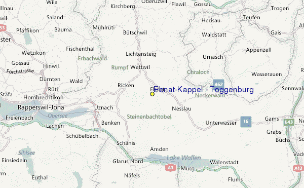 Ebnat-Kappel - Toggenburg Location Map