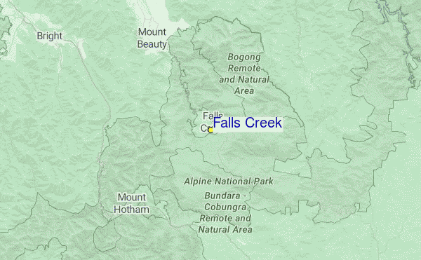 Falls Creek Location Map