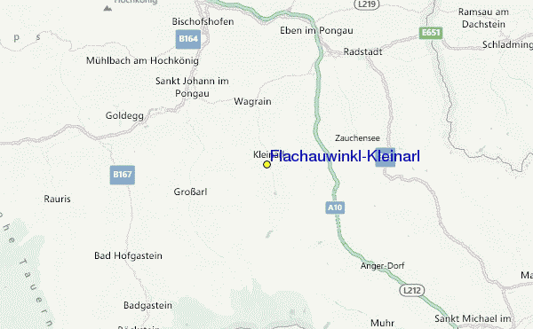 Flachauwinkl-Kleinarl Location Map