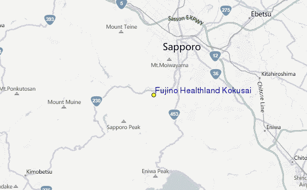 Fujino Healthland Kokusai Location Map