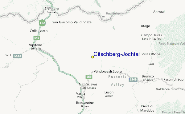 Gitschberg-Jochtal Location Map