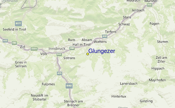 Glungezer Location Map
