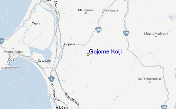 Gojome Koiji Location Map