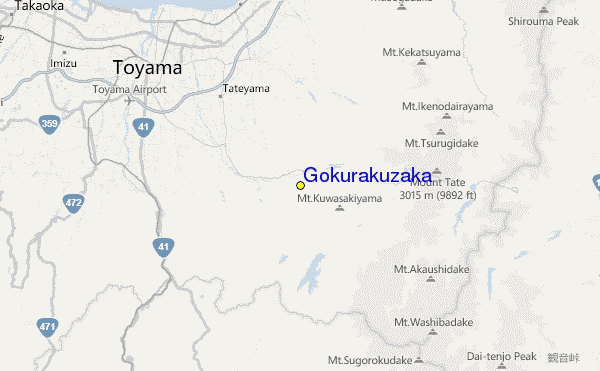 Gokurakuzaka Location Map