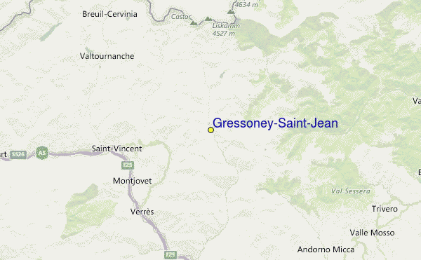 Gressoney-Saint-Jean Location Map