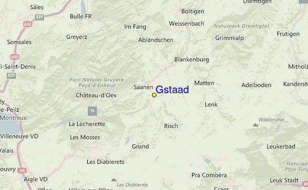 Gstaad Location Map