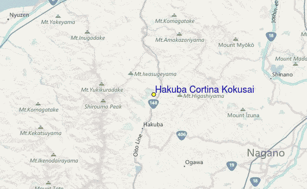 Hakuba Cortina Kokusai Location Map
