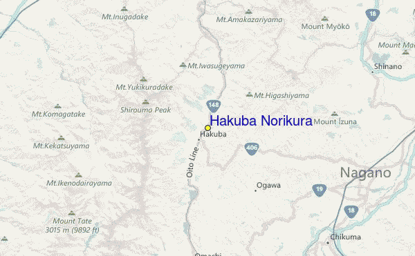 Hakuba Norikura Location Map