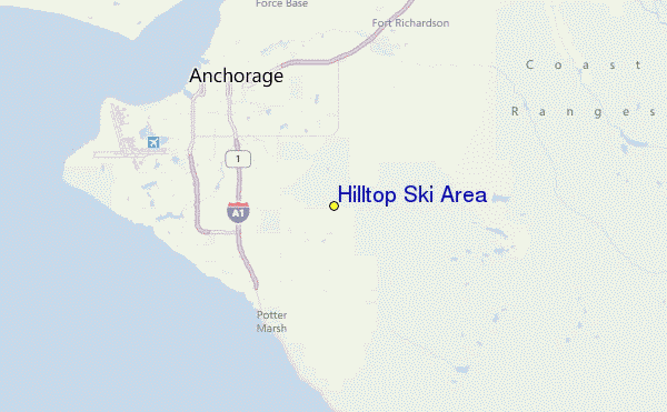 Hilltop Ski Area Location Map