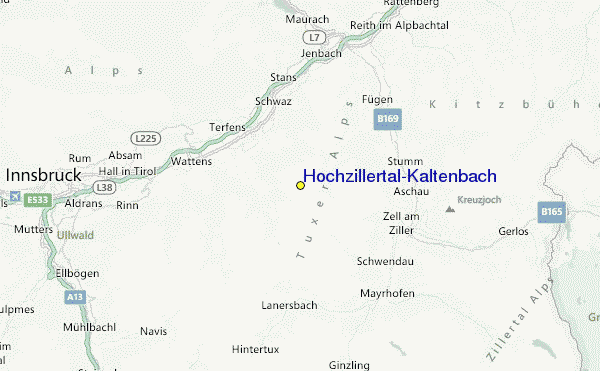 Hochzillertal-Kaltenbach Location Map