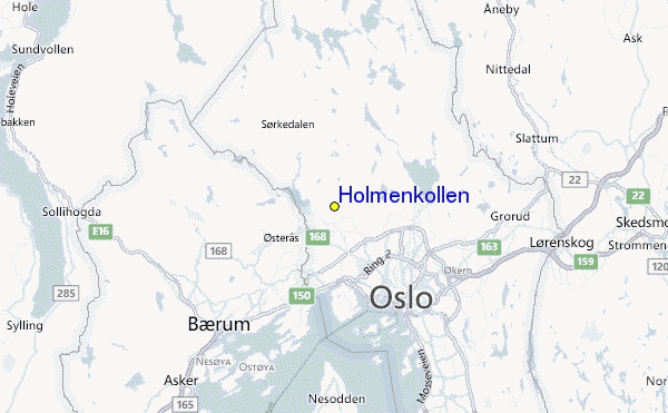 Holmenkollen Location Map