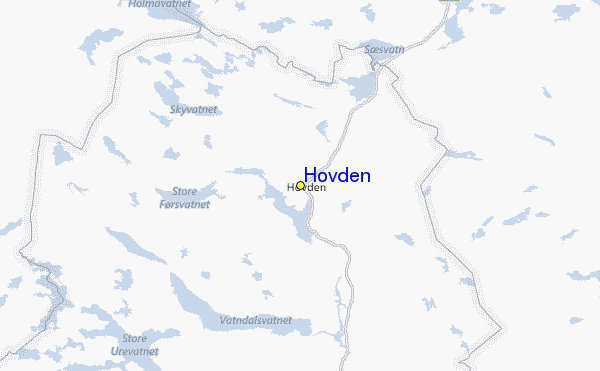 Hovden Location Map
